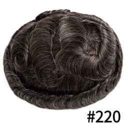 Male Hair Prosthesis Ultra-Thin 0.02-0.03mm Skin V-looped Men Wigs Invisible Hairline Remy Human Hair Men's Capillary Prothesis