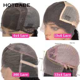 400 Density Super Double Drawn Glueless Wig Human Hair Loose Deep 13x6 HD Lace Frontal Wig 360 Full Lace Preplucked Remy Hair