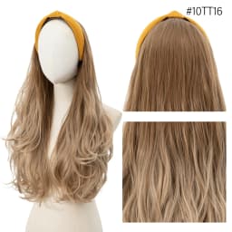 Synthetic Headband wigs Long Curly Wavy Hair Extensions Ombre Brown Black Blonde Half Wig For Women Daily Cosplay
