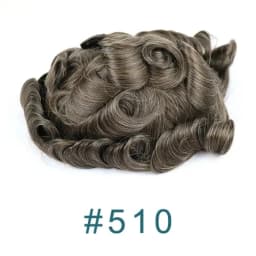 Natural Hairline 80%Density Super Thin 0.02mm Skin Invisible Grey 1B65 1B80 Men Toupee Real Human Hair Capillary Prosthes System