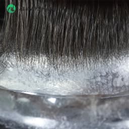 NG - Super Thin Skin 0.02-0.03 mm Men Toupee Natural Hairline Indian Human Hair Wig Man Capillary Prosthesis Mans' Hair