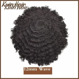 4mm-25m SKIN Injected Full PU Afro Curl Men Toupee Male Capillary Prosthesis Remy Human Hair Systems Men Hair Replacement Units