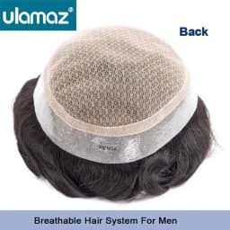 Natural Male Hair Prosthesis Australia Double-Layers Toupee Men's Hairpiece Wigs Human Hair Lace PU Man Hair System Wigs For Man