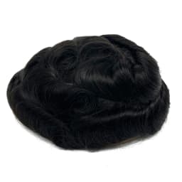 Super Breathable French Lace Hair System All Bleached Knotted Hair Prosthesis for Men All French Lace Human Hair Toupee