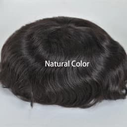 Swiss Lace Human Hair Toupee for Men 8x10 Blond Color 613# Natural Hairline Durable Fine Mono Hair Replacement System for Men