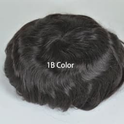 Swiss Lace Human Hair Toupee for Men 8x10 Blond Color 613# Natural Hairline Durable Fine Mono Hair Replacement System for Men