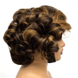 12inch 5x5 Transparent Lace Closure Blonde 613# Loose Wave Human Hair Wigs 280% Density Short Bouncy Curly Bob Wigs for Women
