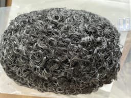 15mm Curly Mens Wig Durable Skin Toupee African American Human Hair Microskin Full Poly PU Afro Wave Male Capillary Prosthesis
