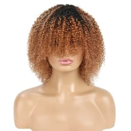 Peruvian Hair Afro Kinky Curly Pixie Cut Short Bob Bouncy Cheap Full Machine Made Human Hair Wigs For Black Women Glueless Remy