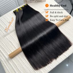 15A Double Drawn Bone Straight Vietnamese Raw Virgin Hair Bundles 100% Unprocessed Minimal Shedding Full Ending Hair Extensions