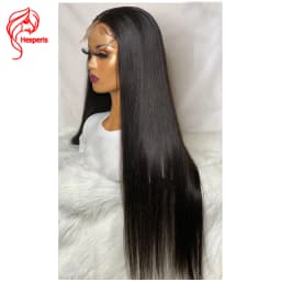 Hesperis Top 5.5x4.5 Scalp Cap HD Lace Front Wig Straight Silk Base Lace Front Human Hair Wigs Pre Plucked Brazilian Remy Hair