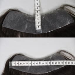 Men's Forehead Hairline Wig High Density Human Hair Skin PU Men's Frontal Hairpiece V Ring Frontal Hair Top