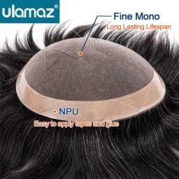 Long Lifespan Mono Wig Man Double Knots Toupee Men's Wig Human Hair 6 Inches Hair System For Men Capillary Male Hair Prosthesis