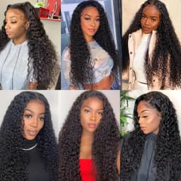 Deep Wave Natural Hair Extensions with Closure Brazilian Unprocessed Remy Human Hair Weave, 4x4 Lace Closure with 3/4 Bundles