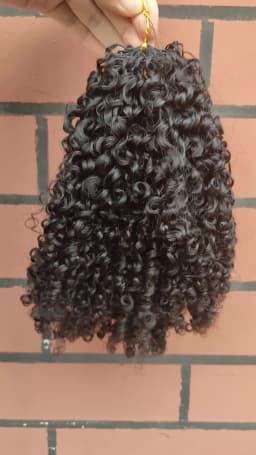Kinky Curly Crochet Human Hair Extensions Afro Kinky Pre-Separated Knotless Crochet Human Hair With Loop For Twist Boho Braids