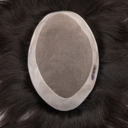 New Men Toupee Human Hair Wigs Fine Mono NPU Capillary Prosthesis Real Human Remy Hair System Male Grey Hair Toupee Hairpiece