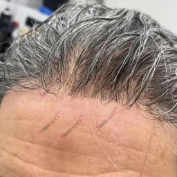 Man Human Hair 80%Density Ultra Thin 0.02mm Full Skin PU New Men Toupee Grey White 1B80 60R# Male Hairpieces Capillary Prosthes