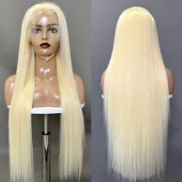 38 Inch 613 Blonde 13X6 HD Transparent Lace Front Wigs Human Hair 200 Density Straight Lace Frontal Human hair Wigs Pre Plucked