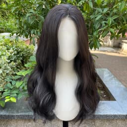 Natural Black 13×4 Synthetic Lace Wigs for Cosplay Women Long Wave Curly Wig for Men Pre Plucked 150% Density Daily Use Natural