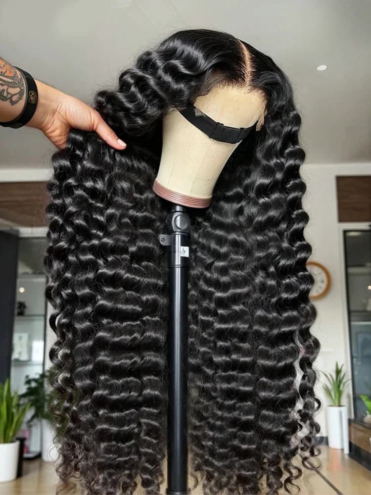 HD Loose Deep Wave Lace Front Wigs Human Hair Natural Black Pre Plucked With Baby Hair Wigs Brazilian Human Hair With Baby Hair