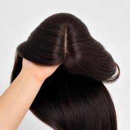 2# Dark Brown 9x14 cm Silk Skin Base Topper With Natural Scalp Look Real Virgin Human Hair Toupee For With Clips in For Women