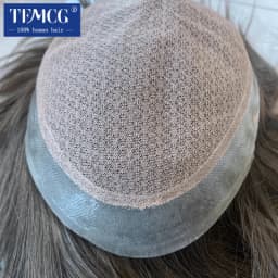 Clearance Australia-Double Layers Men Wig Natural Human Hair Toupee Male Hair Prosthesis Lace PU Base Breathable System Man Wig