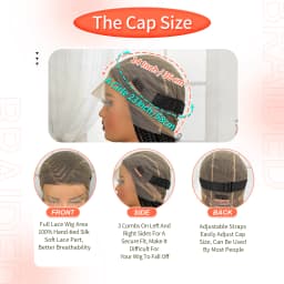 Synthetic Full Lace Cornrow Braided Wigs Natural Braiding Hair Wigs Box Braided Lace Wigs with Baby Hair for Black Women