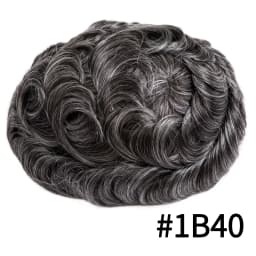 Toupee Men Invisible Hairline Lace With 0.04mm Soft PU Male Hair Prosthesis Breathable Men Wig Natural Human Hair System For Men