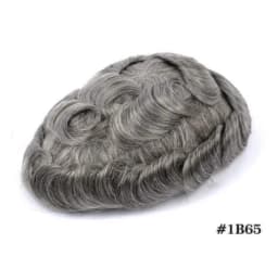 Male Hair Prosthesis I SKIN 0.12-0.14mm Full PU With Knots Real Human Hair Replacement System Unit Remy Hair Capillary Prothesis