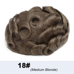Undetectable Male Hair Prosthesis 0.02-0.03mm Ultra Thin Skin Toupee Human Hair Men's Wig 80% Density Realistic Man Hair System