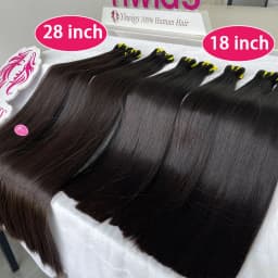 16A Super Double Drawn Bone Straight Human Hair Bundles Unprocessed Raw Virgin Vietnamese Hair Weave Extensions Full Ending