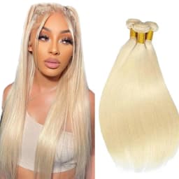 613 Human Hair Bundles Straight Blonde Bundles Human Hair 22 24 26 Inch Brazilian Virgin 613 Bundles Blonde Straight Bundles Human Hair Extensions