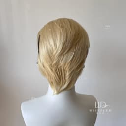 8Inch Light Blonde Bob Wigs 13*4 Short Wigs with High Quality Synthetic Heat Resistant for Men Daily Cosplay Use Wigs