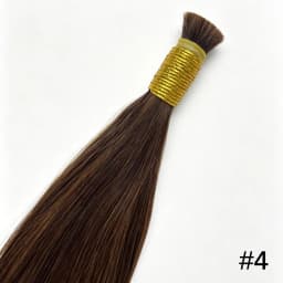 Human Braiding Hair Ash Brown Straight Bulk Human Hair For Braiding No Weft 100% Unprocessed Brazilian Human Hair Braiding Hair