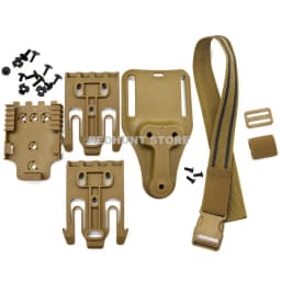 Tactical Drop Leg Holster QLS 19 22 Mid-low Belt Holster Loop Universal Pistol Holster Elactic Thigh Strap for Hunting