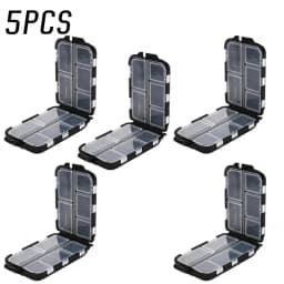 10 Grid Fishing Accessories Storage Box Luya Fishing Gear Divided Grid Bait Box Double-sided Fishing Group Accessories Box