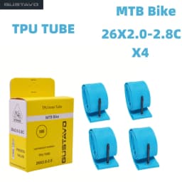 GUSTAVO TPU Ultralight MTB Bike Inner Tube 26/27.5/29 X1.95-2.8C French Valve Length 45mm