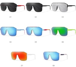 New Brand Fashion Square Big Frame Sunglasses Men Women Cycling Goggles Outdoor Sports Driving Travel Windproof Eyewear Festival