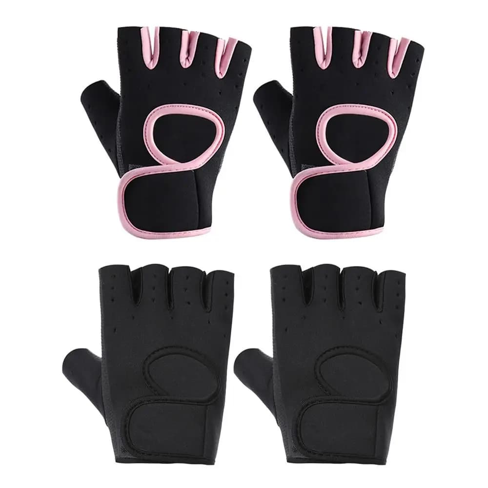 Women Men Fitness Gym Gloves Weightlifting Gloves Half Finger Breathable Non-slip Gel Pad Bodybuilding Training Dumbbells Gloves