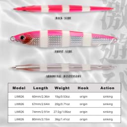Hunthouse Metal Jig Flshing Lure Slow Cast Sinking Jigging Hard Bait Spoon Spinning 15/20/27.5/36g Trolling Sea Bass Trout Fish