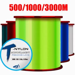 3000m Fishing Line 3LB-35LB Fluorocarbon Coating Treatment Process Carbon Surface Nylon Line for Freshwater Saltwater Fishing