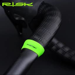1Pair Silicone Cycling Handlebar Tape Fixing Sleeve Ring Anti-skip Waterproof Plugs Protective Cover Bike Rubber Road Hand New