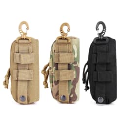 Tactical MOLLE Eyeglass Case Hunting Shockproof Protective Goggles Box Portable Outdoor Sunglasses Case-1000D Nylon