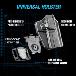 Universal OWB Holster for Canik/FN/Walther/Browning/S&W/Sarsilmaz/Girsan/Stoeger Right Hand And Left Hand