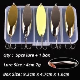 5PCS 3g-21g Luminous Fishing Metal Spoon Lure Hard Baits Bass Silver Spoon Fishing Lure Pesca Tackle Wobblers Isca Artificial