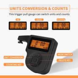 Professional Digital Trigger Pull Gauge 0-12 Lbs Scale 1 Oz Increments with LCD Display for Accurate Readings Trigger Pull Gauge