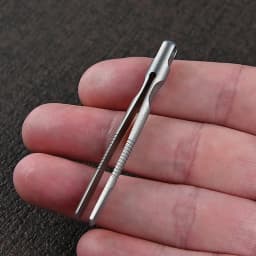 Outdoor Mini Titanium Alloy Professional Tweezers TC4 Clamp Portable Tweezers Clamp Wilderness Survival Small Tool Keychain