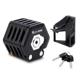 WEST BIKING Bike Folding Lock Portable Alloy Steel Anti-theft Safety Lock Motorcycle E-bike Lock MTB Road Bike Accessories