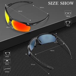 SCVCN Cycling Glasses Polarised Sunglasses Sports Glasses MTB Glasses Cycling Glasses Men Road Bike for Women Cycle Goggles