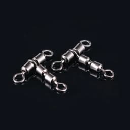 DNDYUJU 10pcs Fishing Swivels Solid Connector High Speed Double Rolling Triangle Joint Fishing Accessories For Fishing Hook